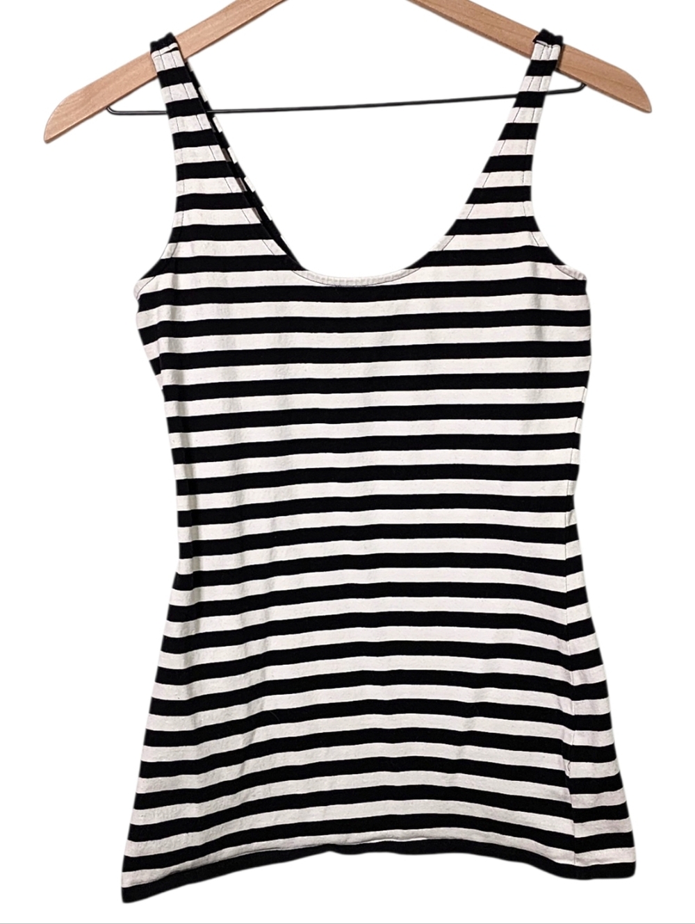 Express Womens Small Basic Sexy Stretch Scoop Neck Striped Layering Tank Top
